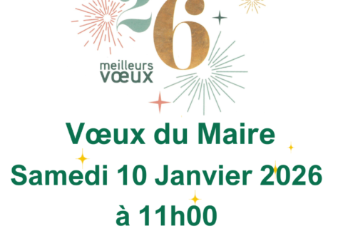 Voeux du Maire samedi 10/01/2026