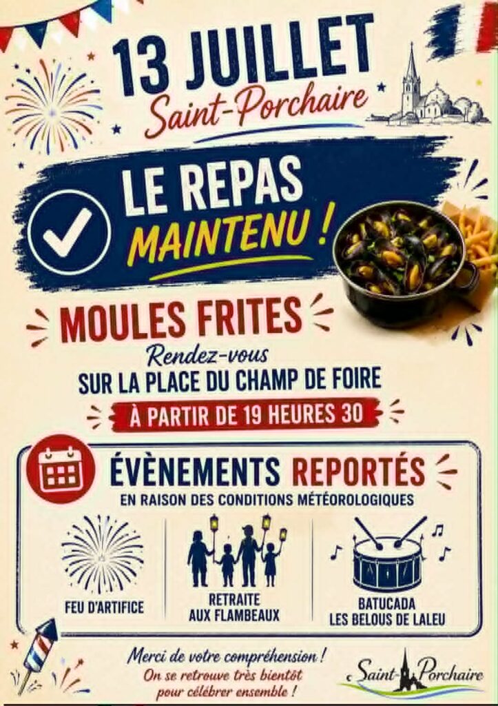 Affiche du 13 juillet modifiée 