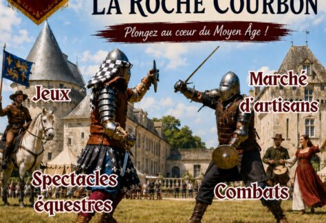 Affiche Fête médiévale Château de la Roche Courbon
