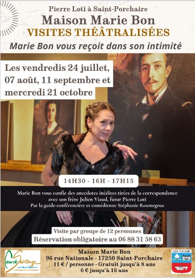 Image pour les visites théâtralisées à la Maison Marie Bon-Pierre Loti